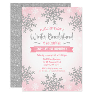 winter birthday invitations