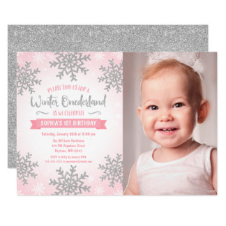 girl first birthday invitations