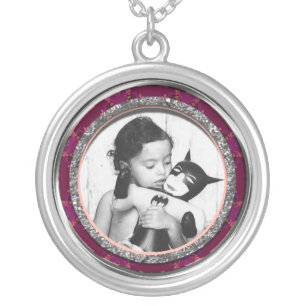 Pink Silveria Photo Necklace