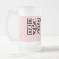 Pink simple baby shower q r code add name text thr