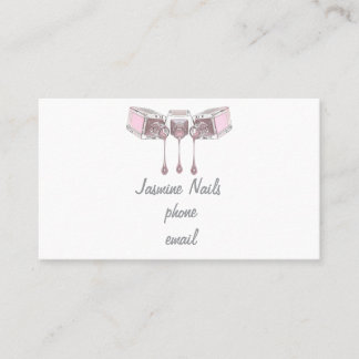 Pink Simple Business Card