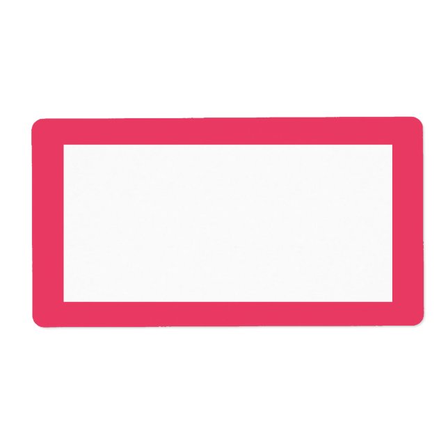 pink simple label (Front)