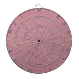 Pink, simple, modern, cool, trendy zigzag pattern dart board