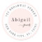 Pink Simple Script Name Modern return address