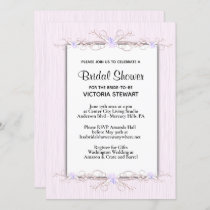 Pink Simplicity Bridal Shower Invitation