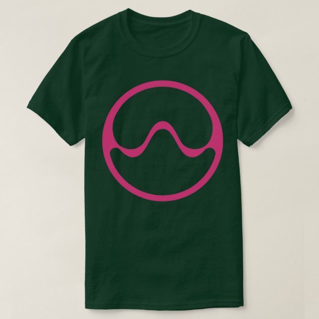 Pink Sine Chromatica Wave T-Shirt (Design Front)