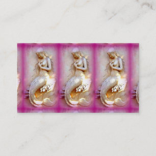 Pink sitting mermaids Thunder_Cove Business Card