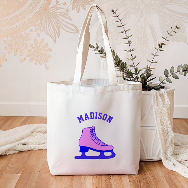 Pink Skate Ice Skating Kids Tote Bag (Creator Uploaded)
