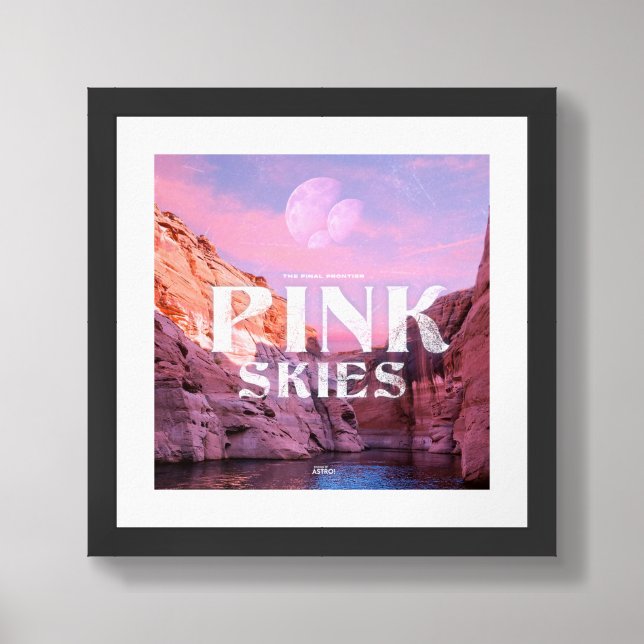 Pink Skies II – Wall Poster | Home Decor (Framed Front)