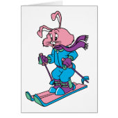 Pink Skiing Rabbit (Front)