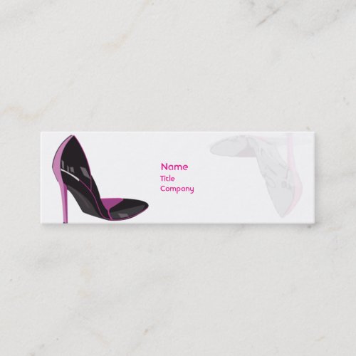 Pink - Skinny Business Card Template