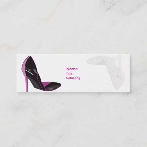 Customizable Pink - Skinny Business Card Template