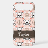 Pink Skull and Crossbones iPhone 4 4s Case-Mate Co Case (Back)