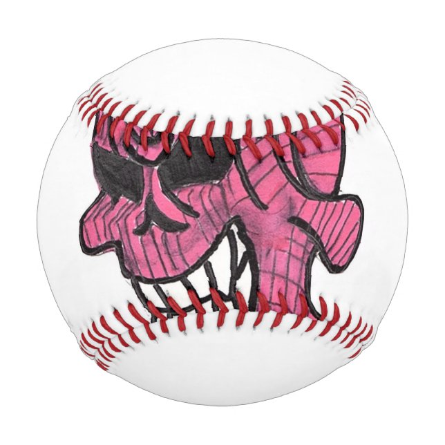 Pink Skull Baseball (Back)