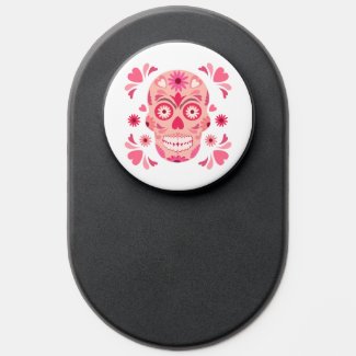 Pink Skull Day of the Dead