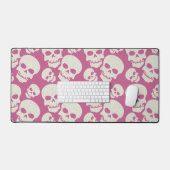 Pink Skull Design Desk Mat (Keyboard & Mouse)