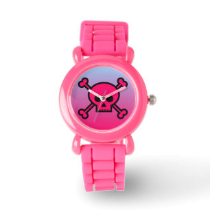 Pink Skull Design Watches