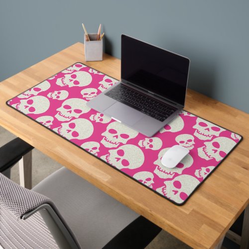 Pink Skull  Desk Mat