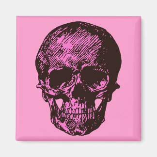 Pink Skull Magnet