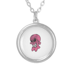 Pink Skull Necklace