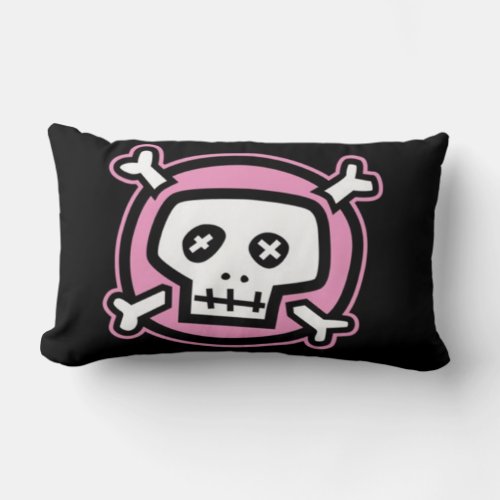 Pink Skull Pillow