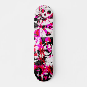 Pink Skull Skateboard