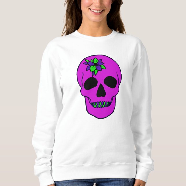 Pink Skull Sweatshirt (Front)