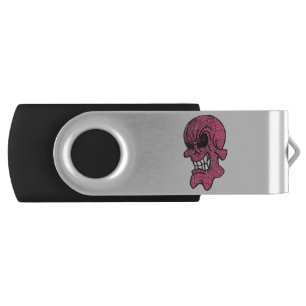 Pink Skull USB Flash Drive