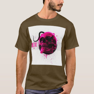 Pink Skull with snake T-Shirt