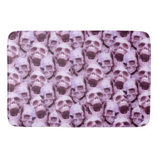 Pink Skulls Bath Mat