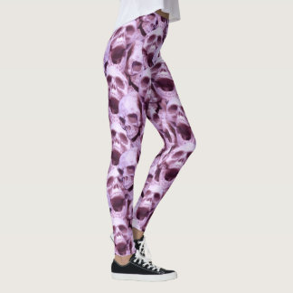 Pink Skulls Leggings