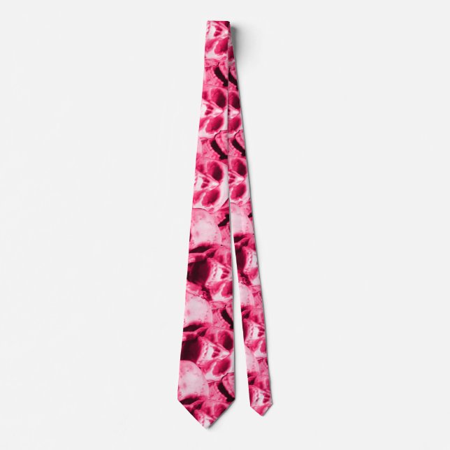 Pink Skulls  Neck Tie (Front)