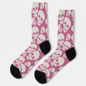 Pink Skulls Socks (Left)