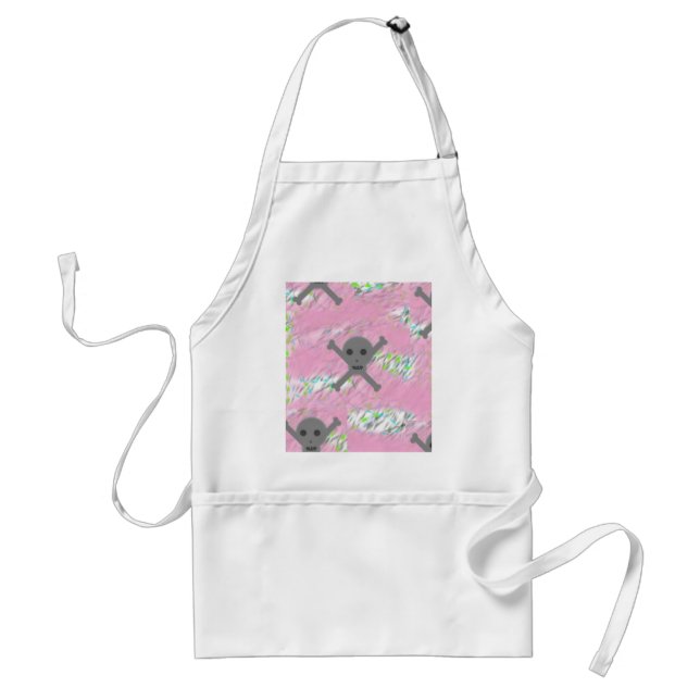 Pink Skullz Adult Apron (Front)
