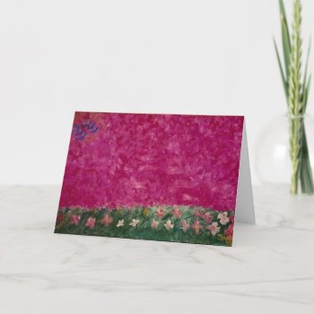 Pink Sky Blank Greeting Card by SPKCreative at Zazzle