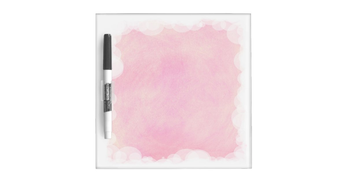 Pink Sky Bubbles and Clouds Dry Erase Board | Zazzle