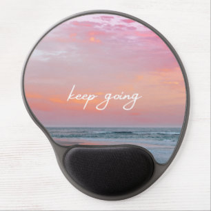Pink Sky “Keep Going” Inspirational Mouse Pad