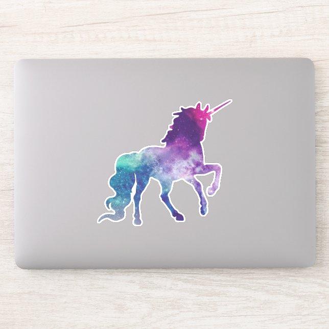 Pink Sky Unicorn Sticker (Computer)