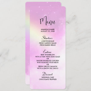 Pink Sky with Lemon Yellow Rainbow Invitation