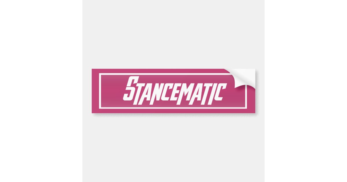 PINK SLAP BUMPER STICKER | Zazzle