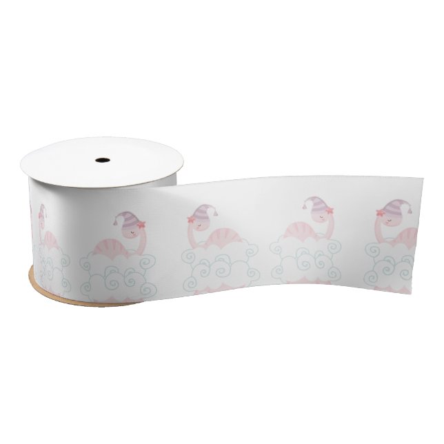 Pink Sleep Dinosaur Ribbon (Spool)