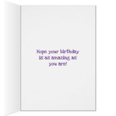 Pink Sleeping Kitty Cat Happy Birthday Cards (Inside (Right))