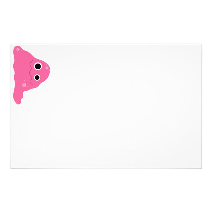 Pink Slime Monster Stationery