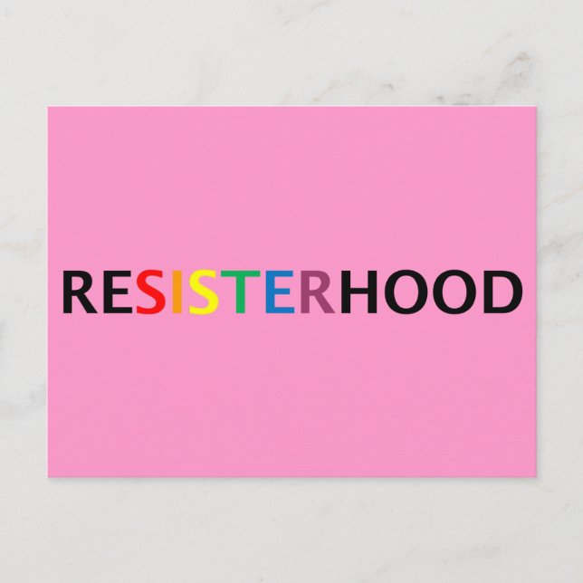 Pink Slip Resisterhood Postcard (Front)