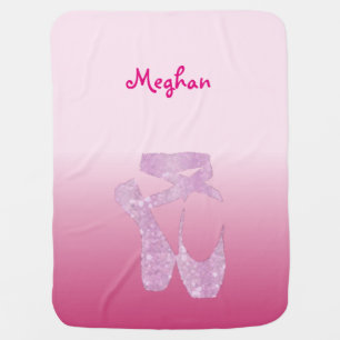 pink slippers baby blanket