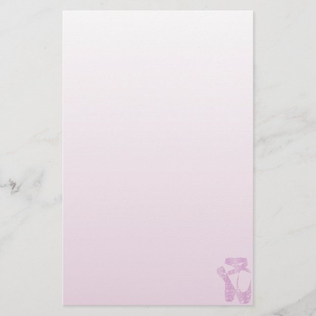 pink slippers stationery (Front)