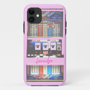 Pink Slot Machine Casino Gambler iPhone 11 Case