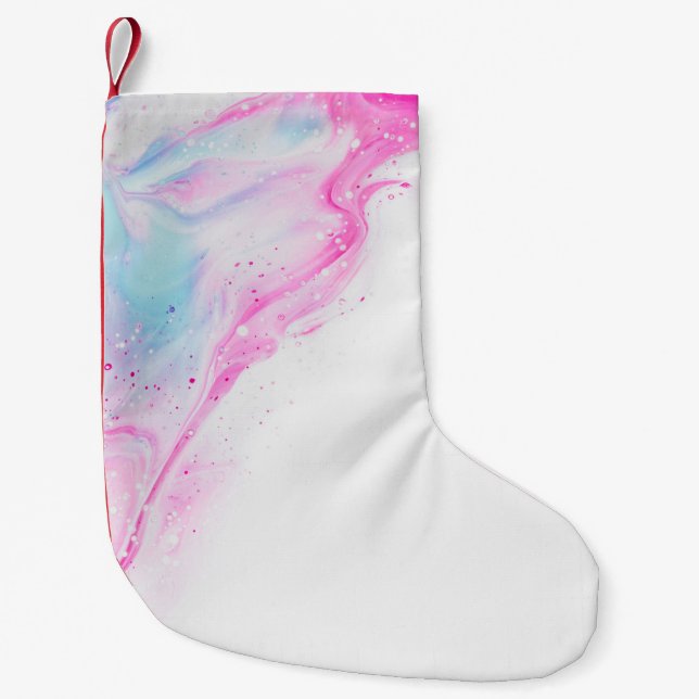 Pink Small Christmas Stocking (Front)