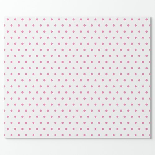 Pink Small Polka Dot Party Christmas gift  Wrapping Paper