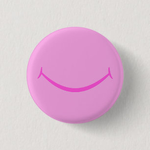 Pink Smile Button